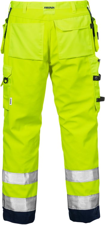 Fristads 117060 Hi-Vis Handwerker Softshell-Warnschutzhose Klasse 2, 2083 WYH, Gelb/Schwarz