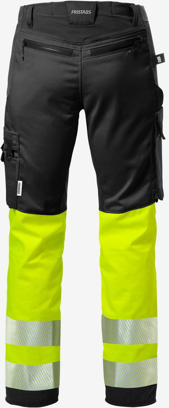 Fristads 127731 Hi-Vis Stretch Warnschutzhose Klasse 1 2705 PLU Neongelb/Schwarz