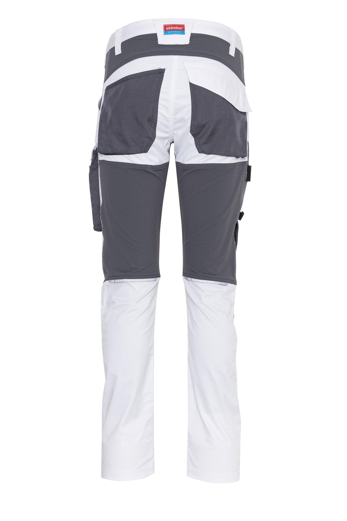 Ekimtex Premium Stretch Arbeitshose Weiss/Grau