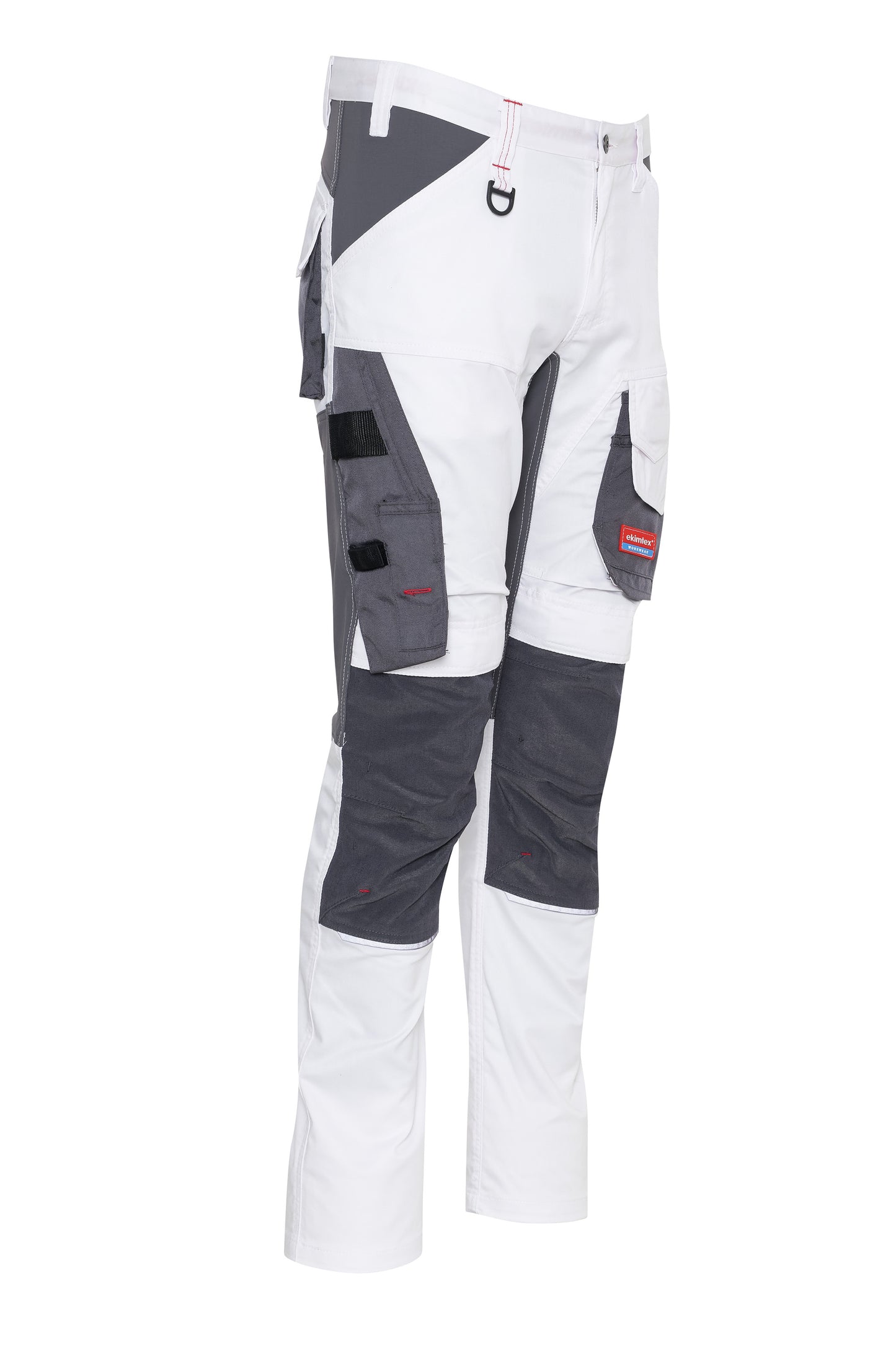 Ekimtex Premium Stretch Arbeitshose Weiss/Grau