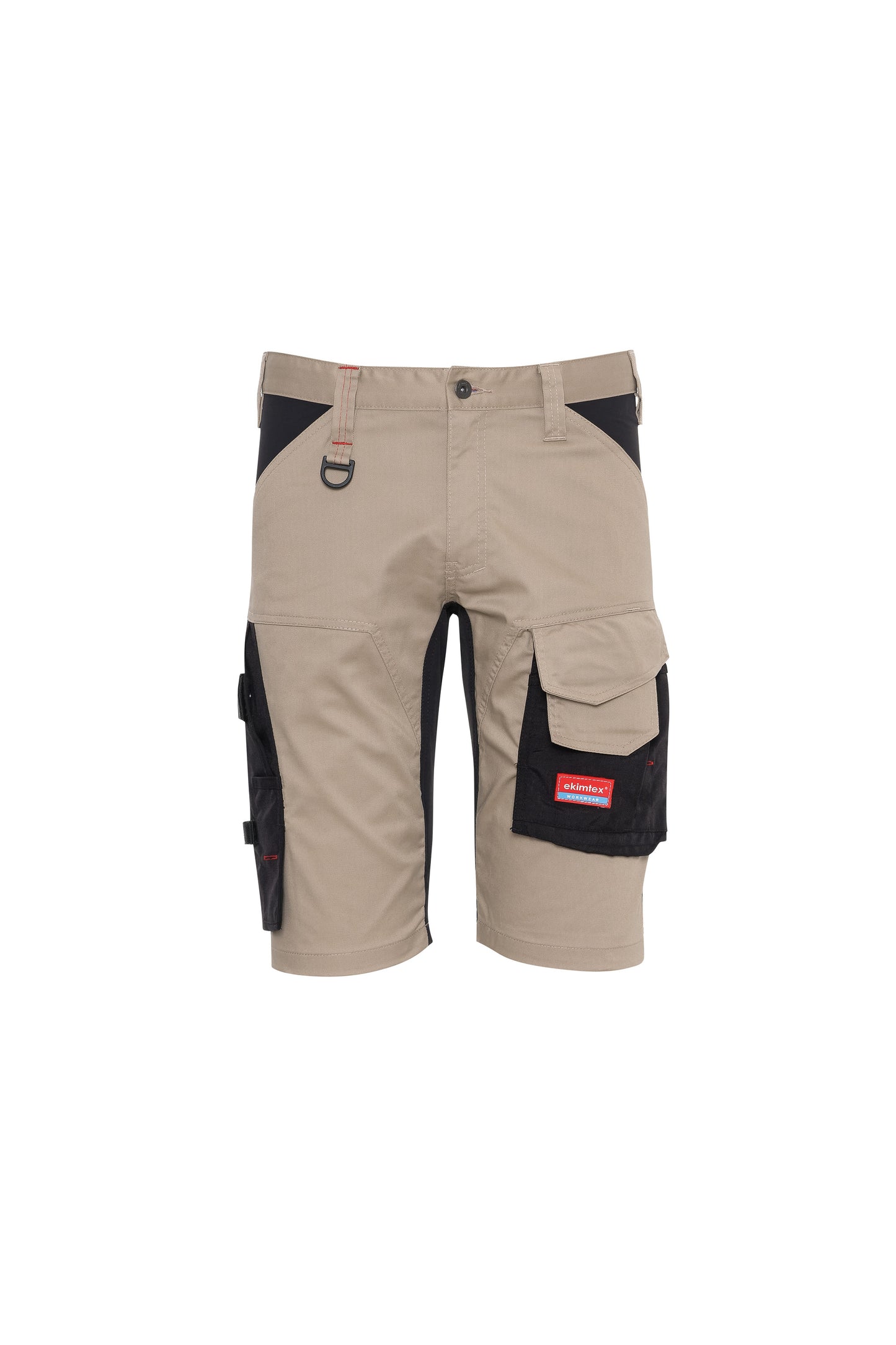 Ekimtex Premium Kurze Arbeitshose Khaki/Schwarz