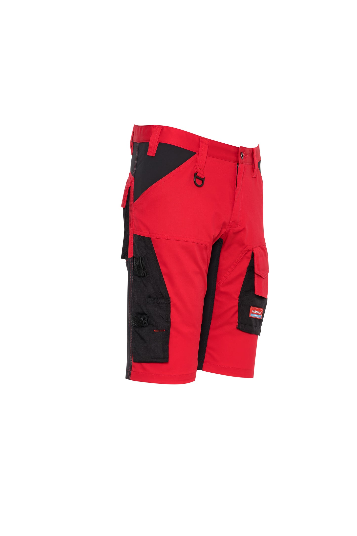 Ekimtex Premium Kurze Arbeitshose Rot/Schwarz