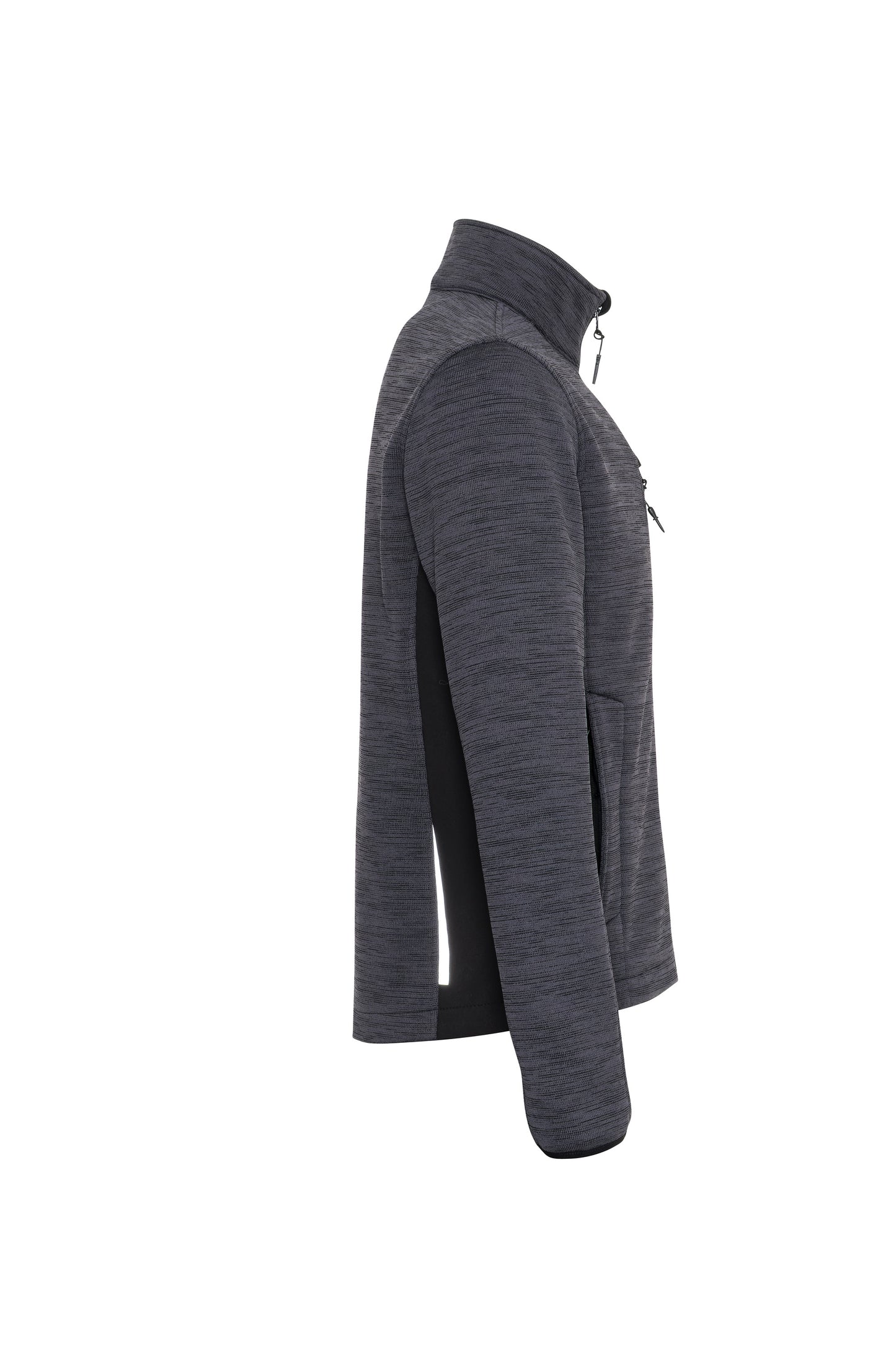 Ekimtex Fleece Jacke Grau Melange/Schwarz