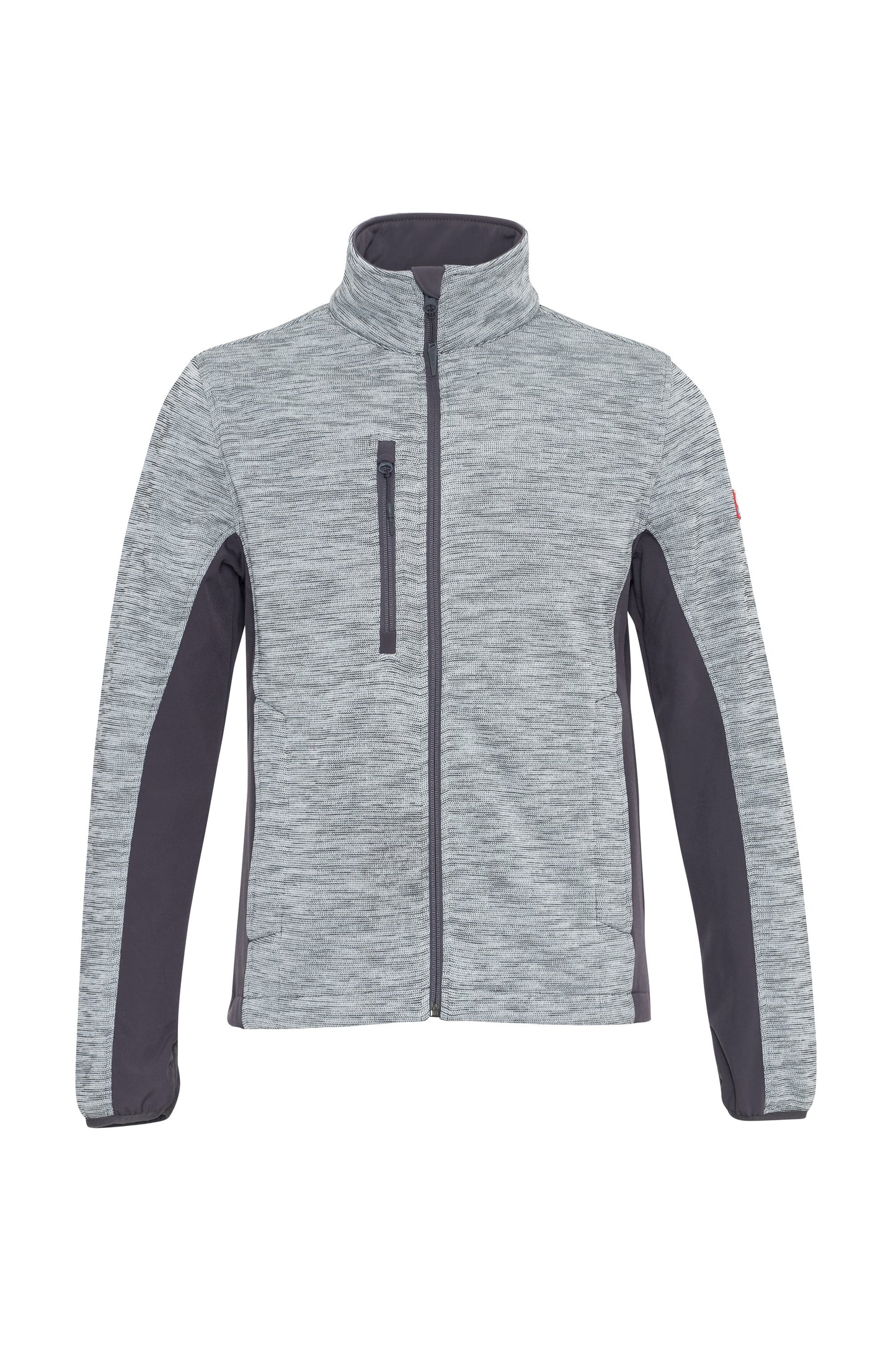 Ekimtex Fleece Jacke Weiss Melange/Grau