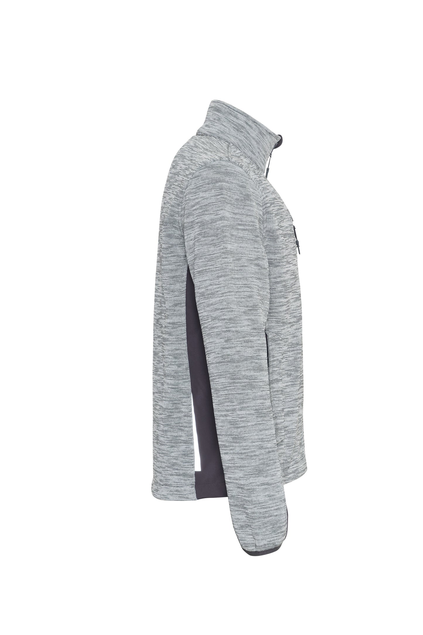 Ekimtex Fleece Jacke Weiss Melange/Grau