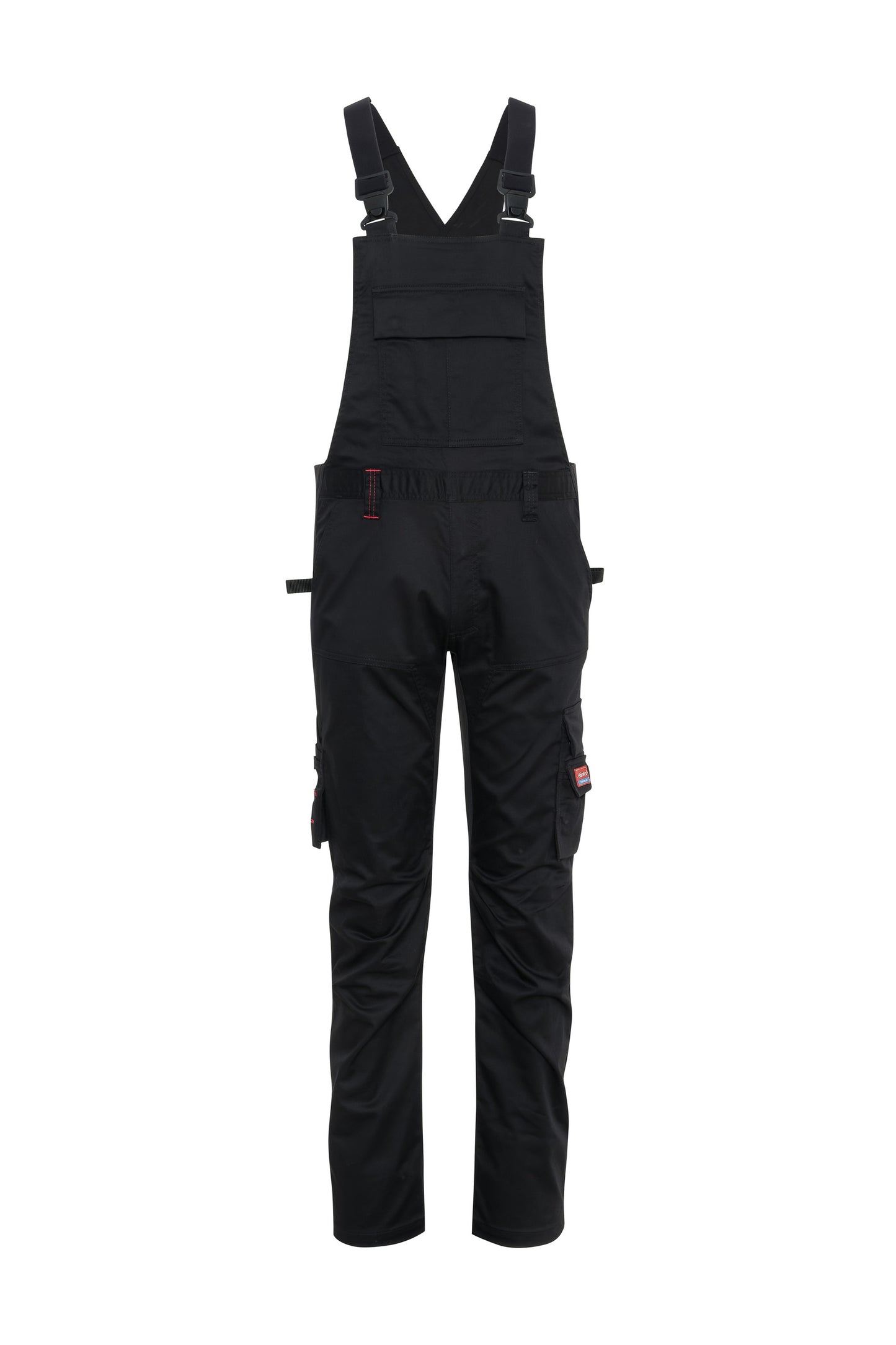 Ekimtex Stretch Latzhose mit Coolmax und Lycra, Schwarz