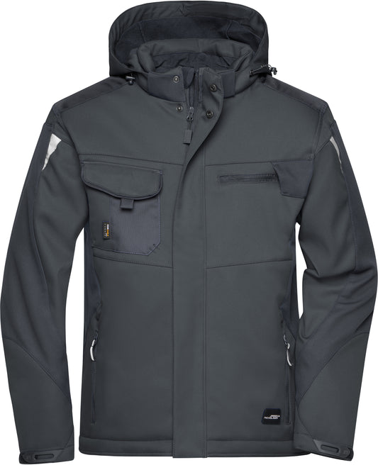 James & Nicholson Workwear Winter Softshell Jacke - Strong