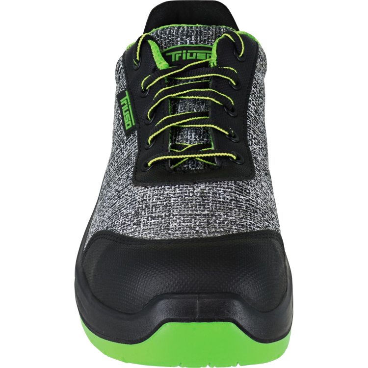 Triuso Halbschuh Massa S1P PU/PU - Grau/Grün