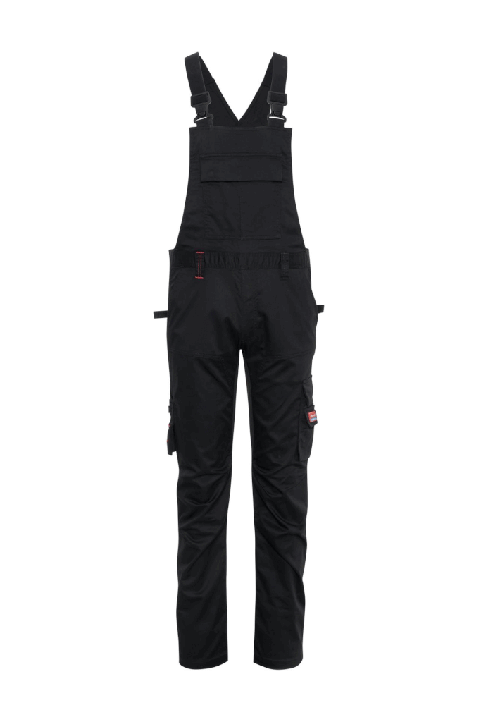 Ekimtex Stretch Latzhose mit Coolmax und Lycra, Schwarz