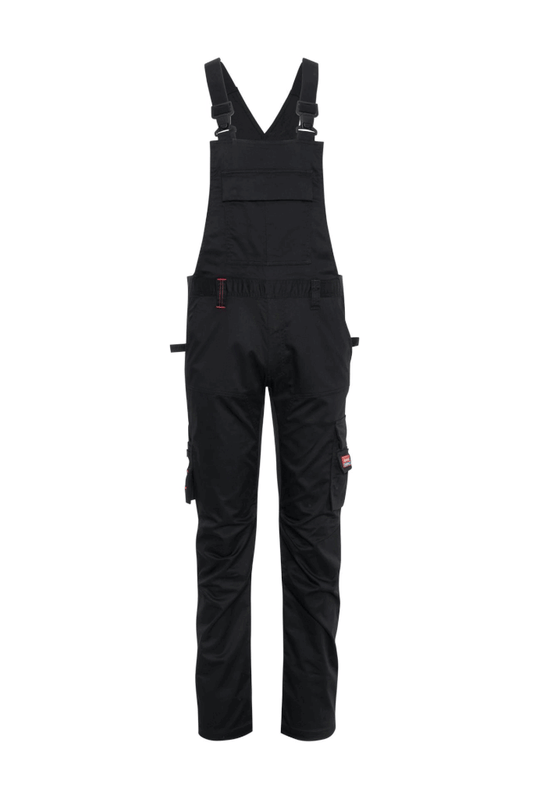 Ekimtex Stretch Latzhose mit Coolmax und Lycra, Schwarz