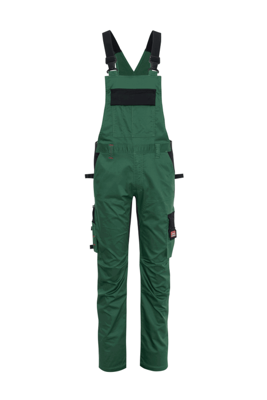 Ekimtex Stretch Latzhose mit Coolmax und Lycra, Grün/Schwarz