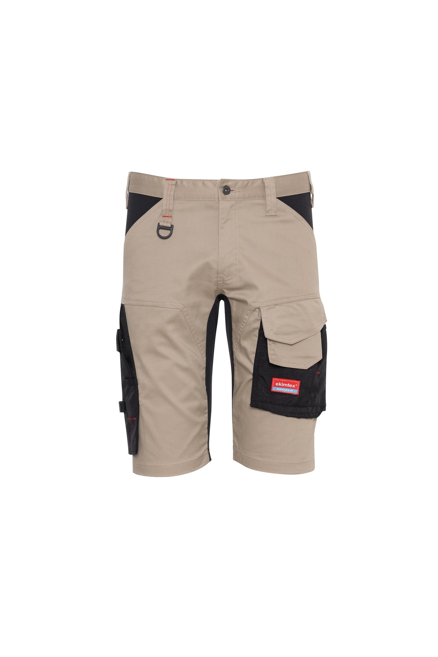 Ekimtex Premium Kurze Arbeitshose Khaki/Schwarz