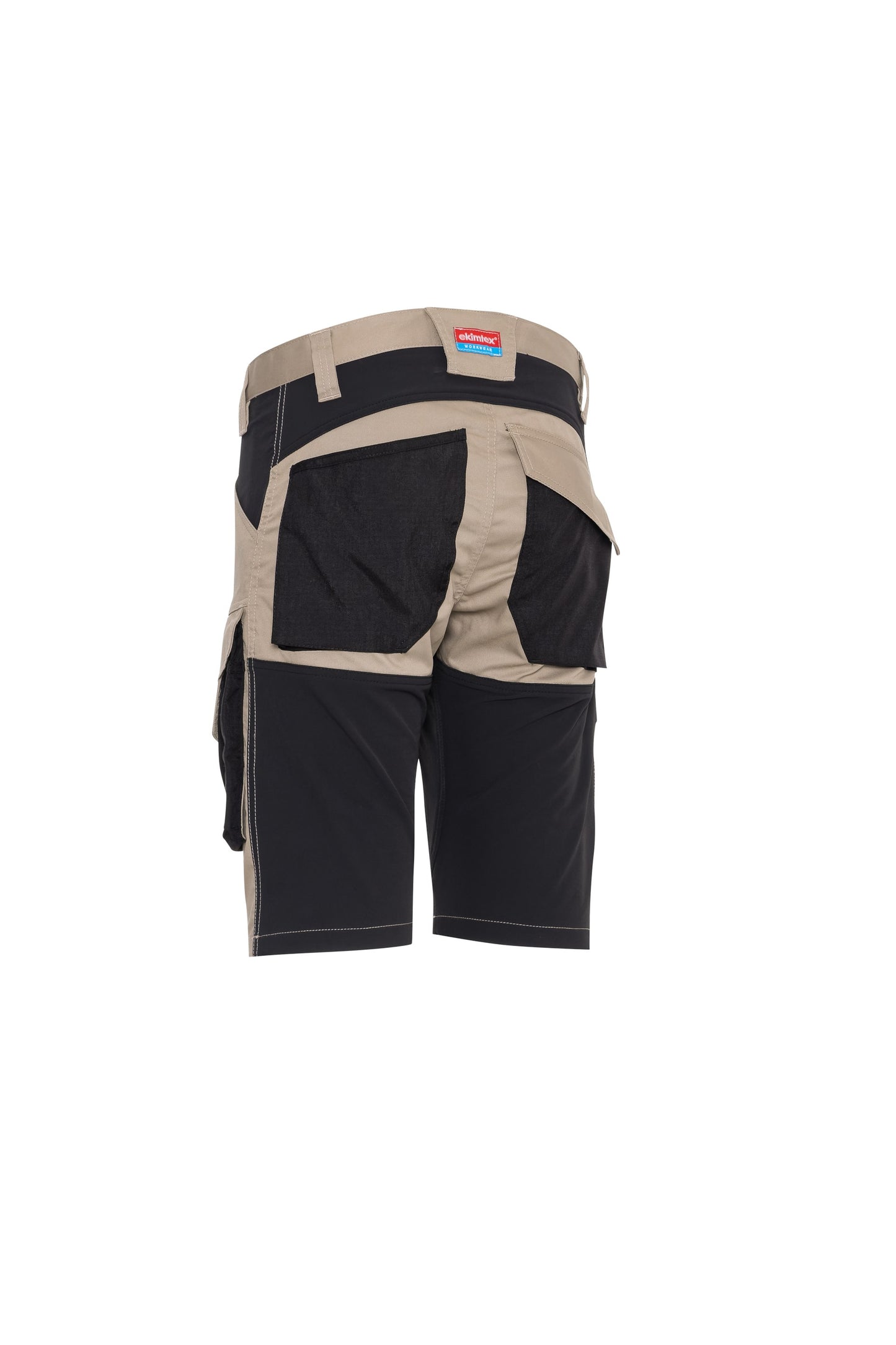 Ekimtex Premium Kurze Arbeitshose Khaki/Schwarz