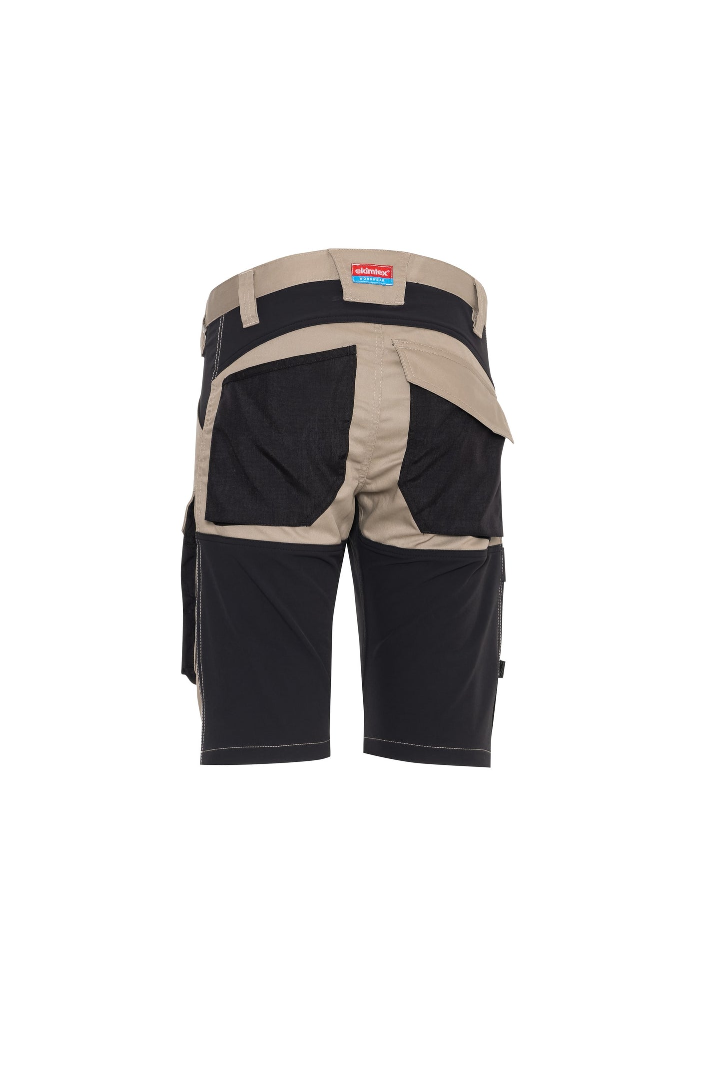 Ekimtex Premium Kurze Arbeitshose Khaki/Schwarz