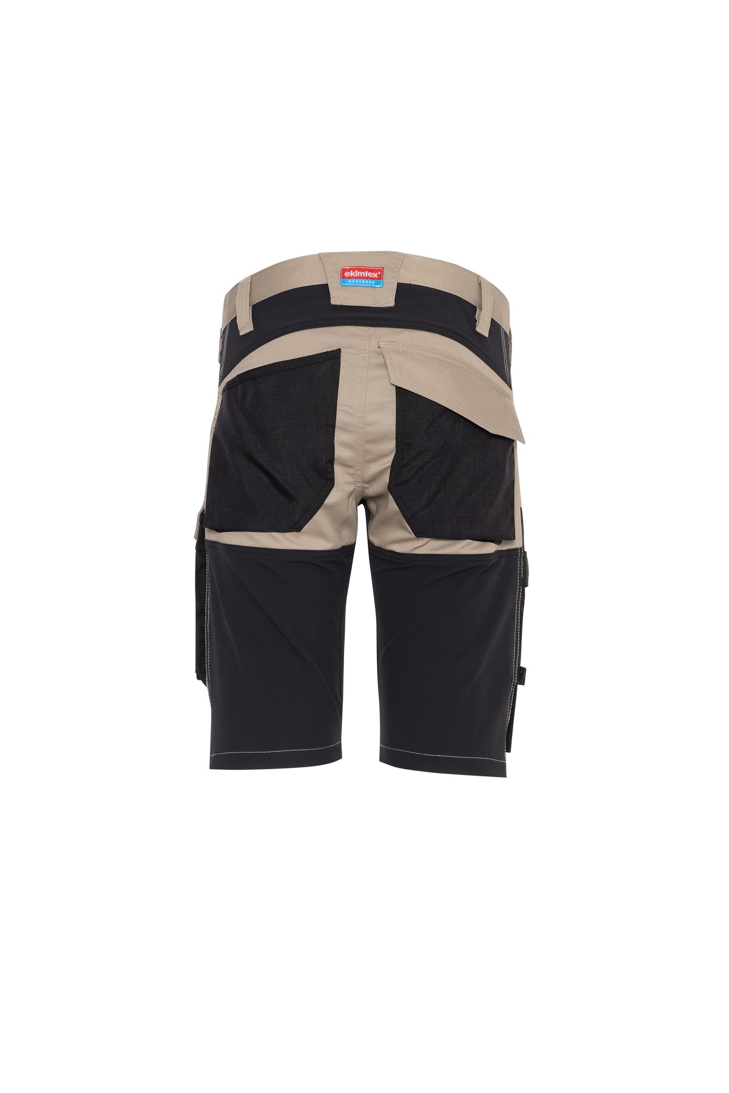 Ekimtex Premium Kurze Arbeitshose Khaki/Schwarz