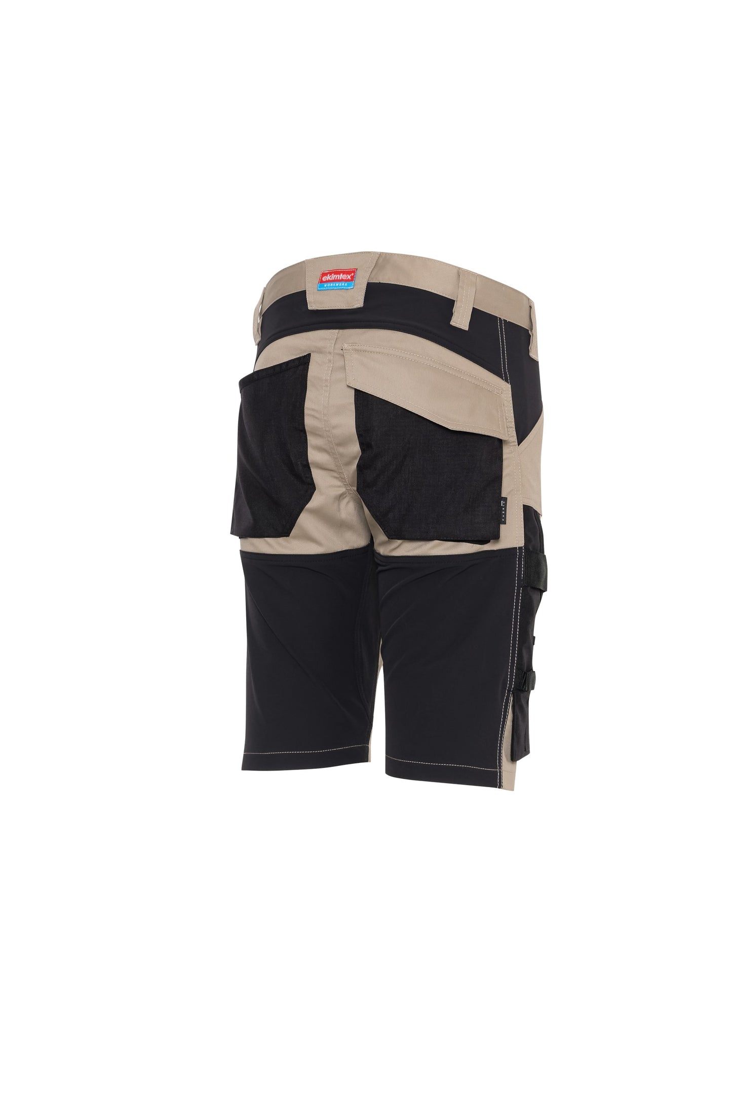 Ekimtex Premium Kurze Arbeitshose Khaki/Schwarz