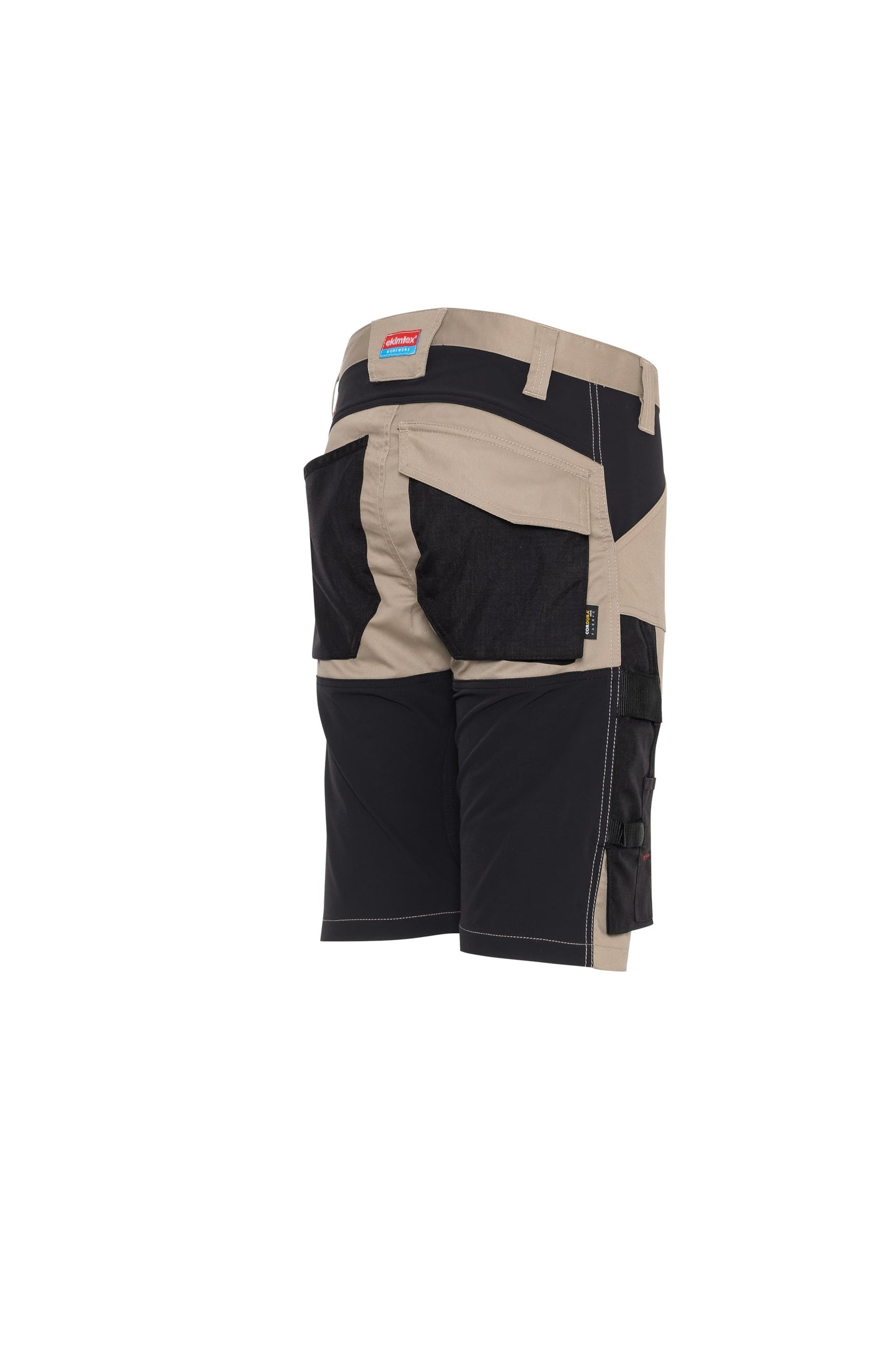 Ekimtex Premium Kurze Arbeitshose Khaki/Schwarz