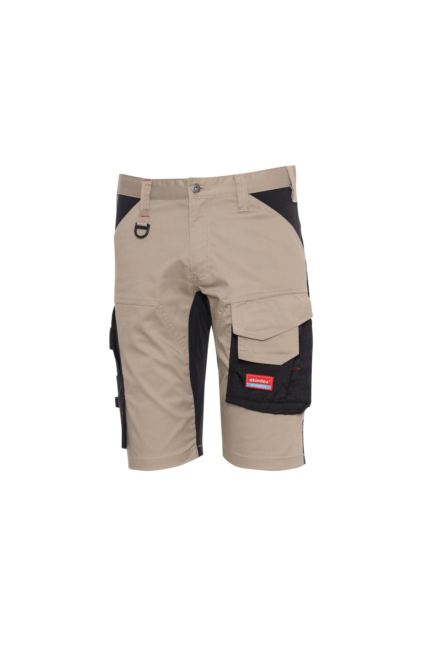 Ekimtex Premium Kurze Arbeitshose Khaki/Schwarz