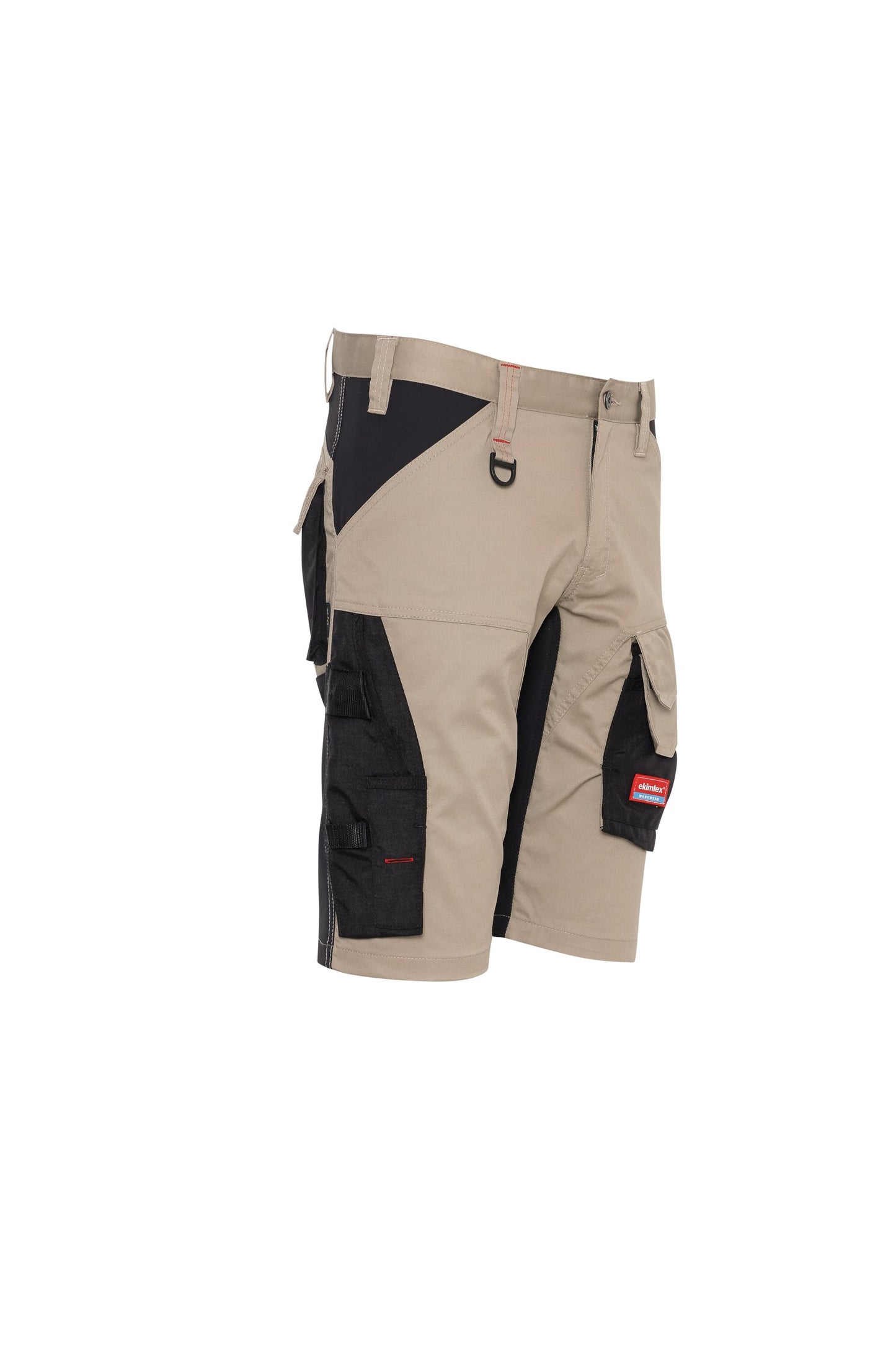 Ekimtex Premium Kurze Arbeitshose Khaki/Schwarz