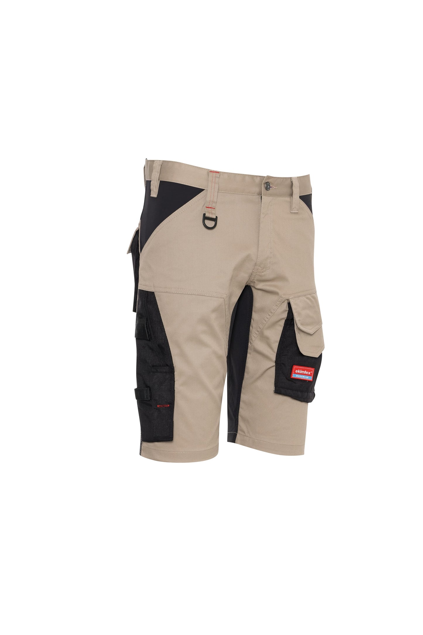 Ekimtex Premium Kurze Arbeitshose Khaki/Schwarz