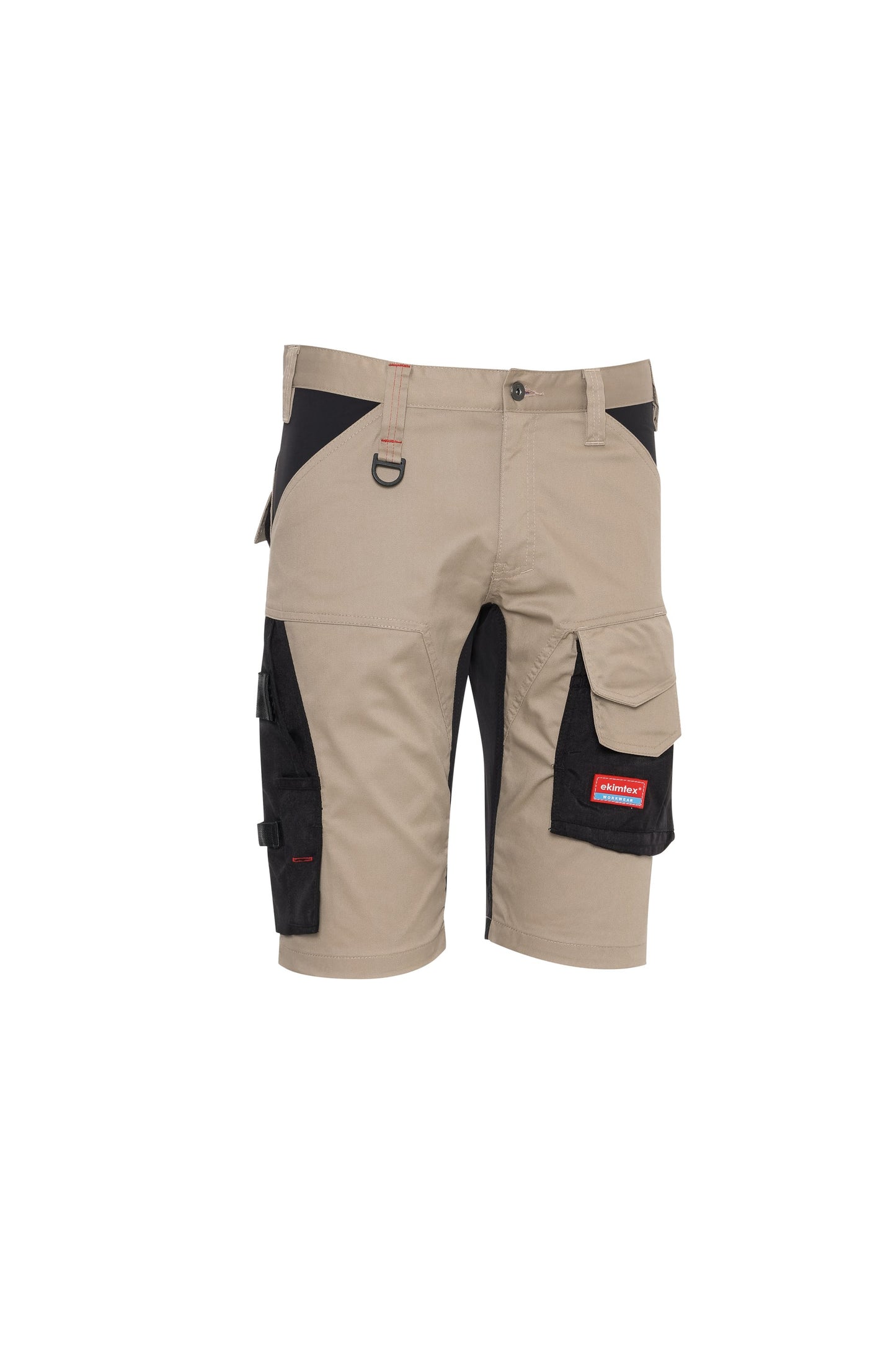 Ekimtex Premium Kurze Arbeitshose Khaki/Schwarz