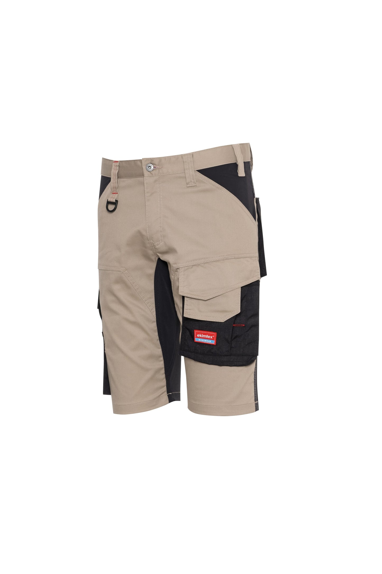 Ekimtex Premium Kurze Arbeitshose Khaki/Schwarz