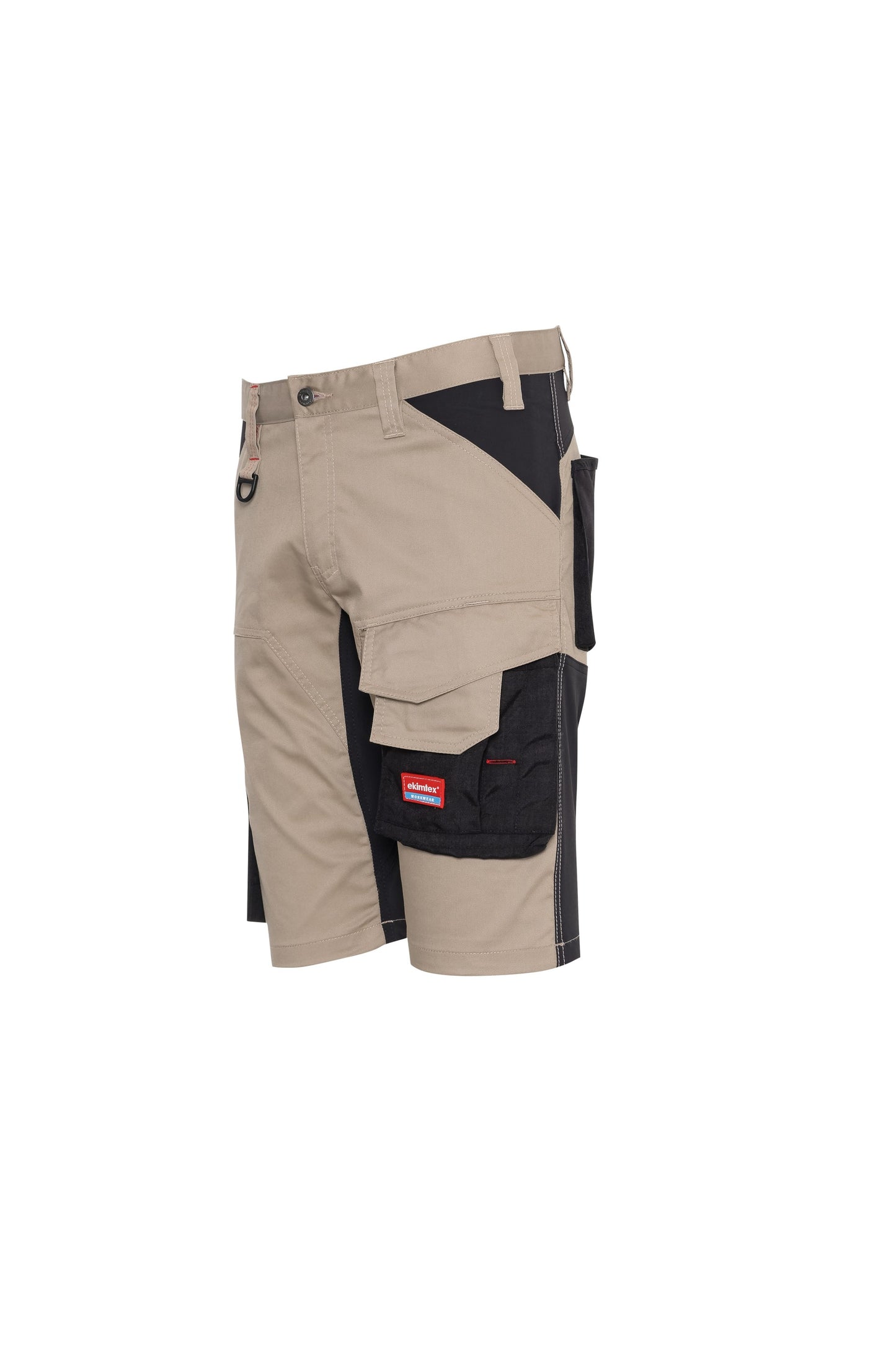 Ekimtex Premium Kurze Arbeitshose Khaki/Schwarz