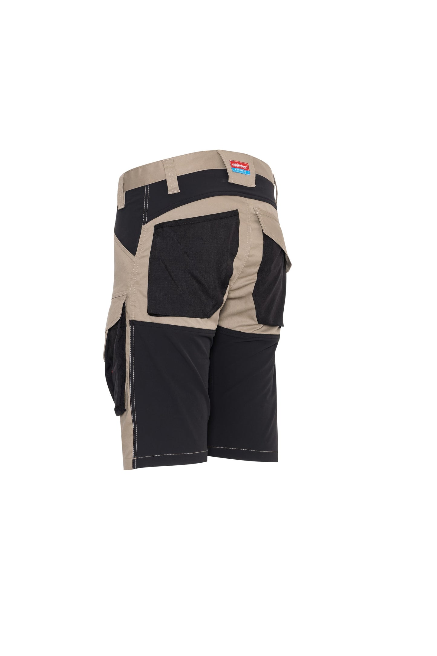 Ekimtex Premium Kurze Arbeitshose Khaki/Schwarz