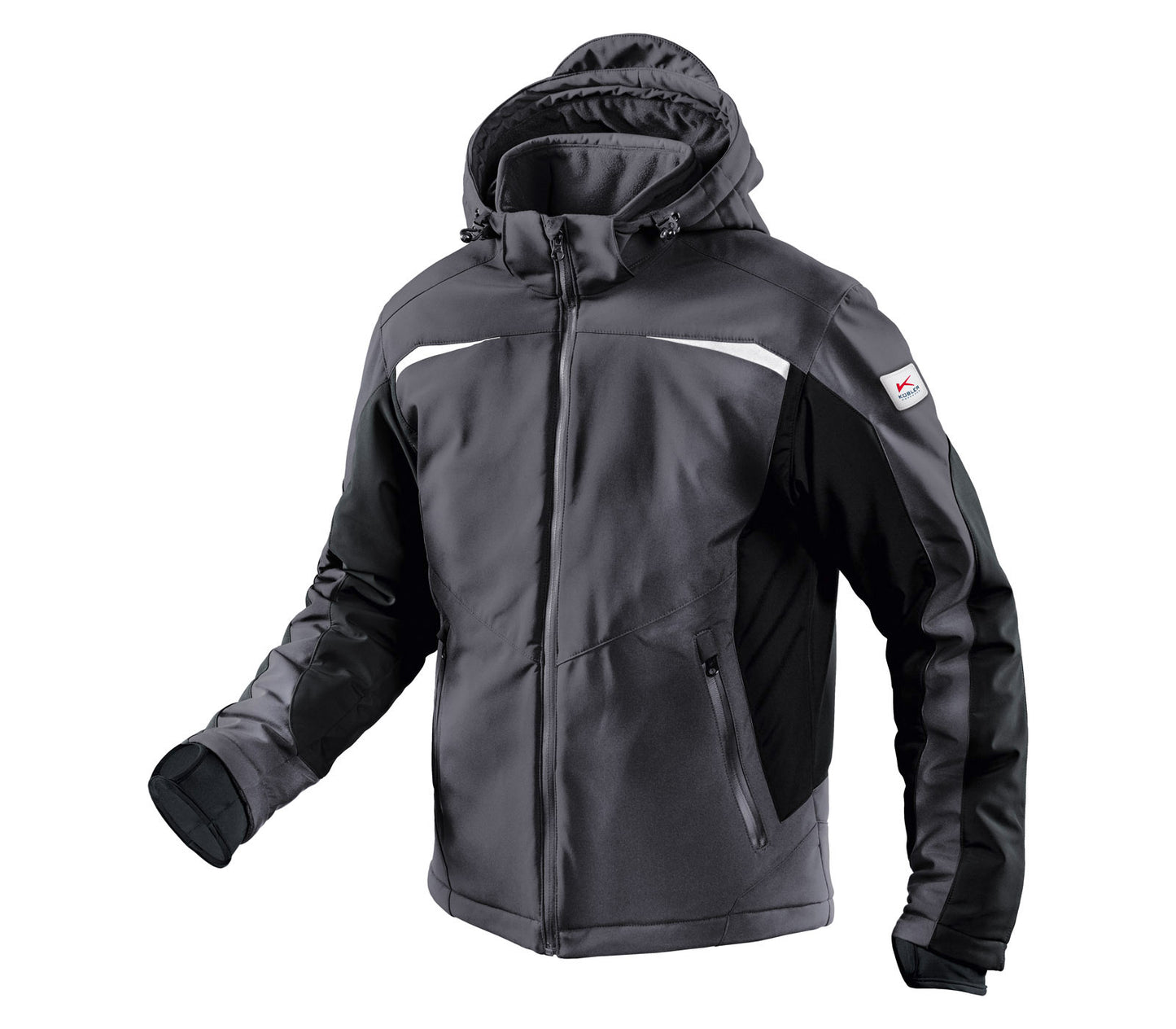 Kübler Winter Softshell Jacke, anthrazit/schwarz