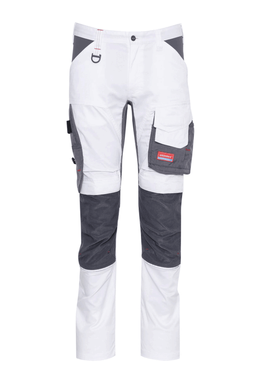 Ekimtex Premium Stretch Arbeitshose Weiss/Grau