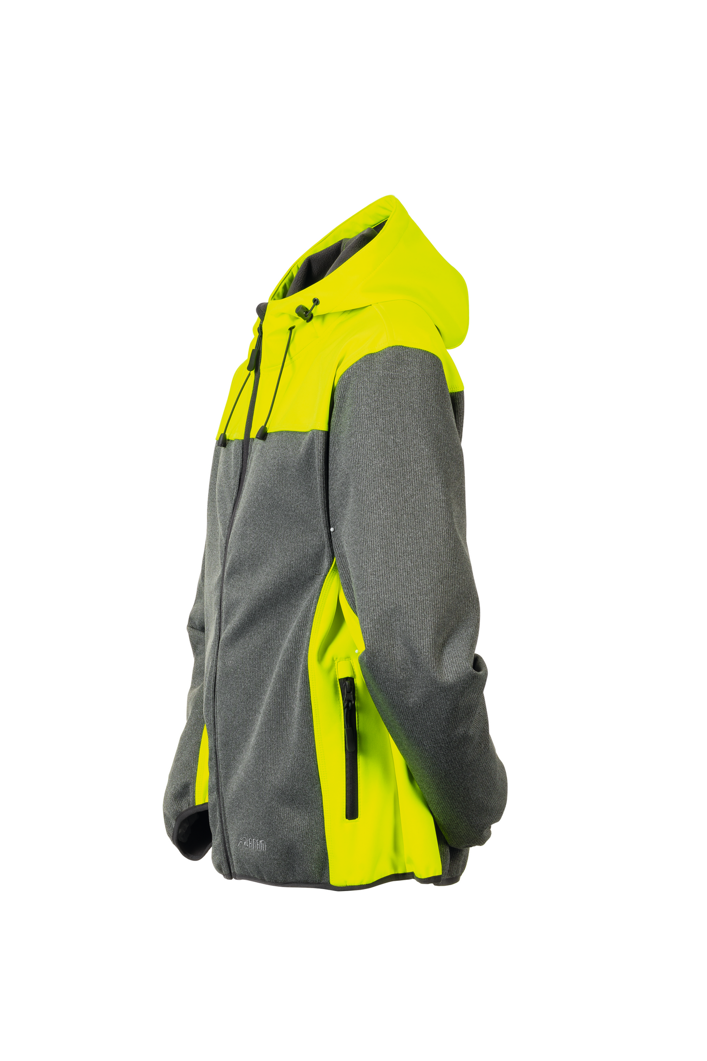 Planam 3733 Kontrast Outdoor Softshelljacke, gelb/grau