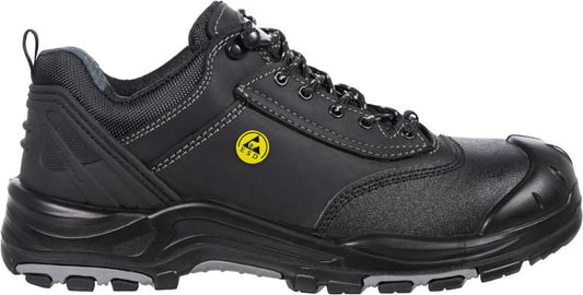 Triuso Halbschuh Turin S3 mit Kompositkappe und Stahlzwischensohle - Schwarz