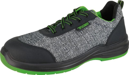 Triuso Halbschuh Massa S1P PU/PU - Grau/Grün