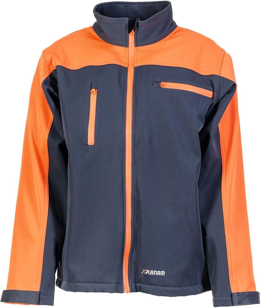 Planam Timberguard Softshelljacke Grau/Orange