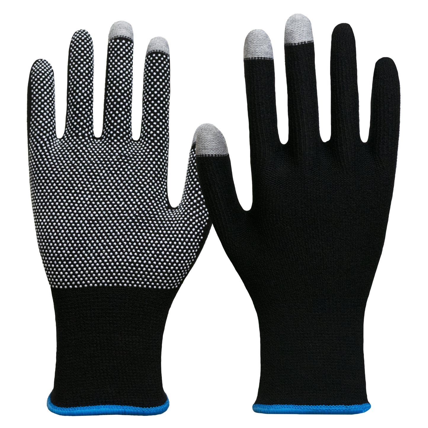 Nitras 6102 Smart Swipe Noppenstrickhandschuhe, 10 Paar Packung