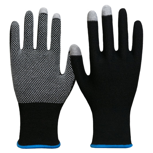 Nitras 6102 Smart Swipe Noppenstrickhandschuhe, 10 Paar Packung