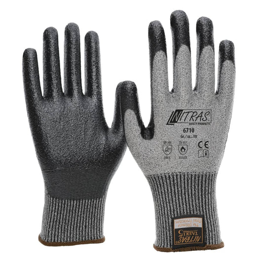 Nitras 6710 Taeki Schnittschutzhandschuhe, Nitril-Beschichtung, 12 Paar Packung
