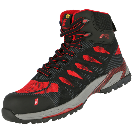 Nitras 7411 Pro Step MID leichter S1P Sicherheitsstiefel ESD/SRC